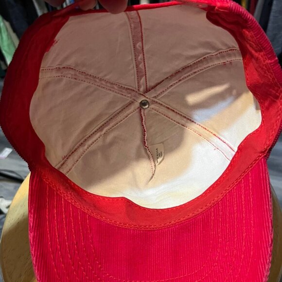 Alpo Red Corduroy SnapBack Hat - Picture 5 of 7